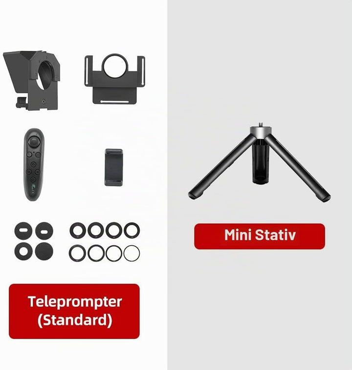 AMBITFUL Teleprompter Kit Portable Inscriber Handy Teleprompter Artefakt Video mit Fernbedienung für