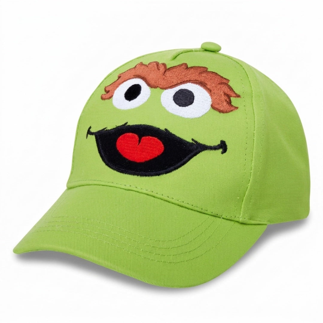 Sesame Street Boys Elmo Cotton Baseball Cap (Ages 2-4), Size Ages 2T-4T, Oscar The Grouch