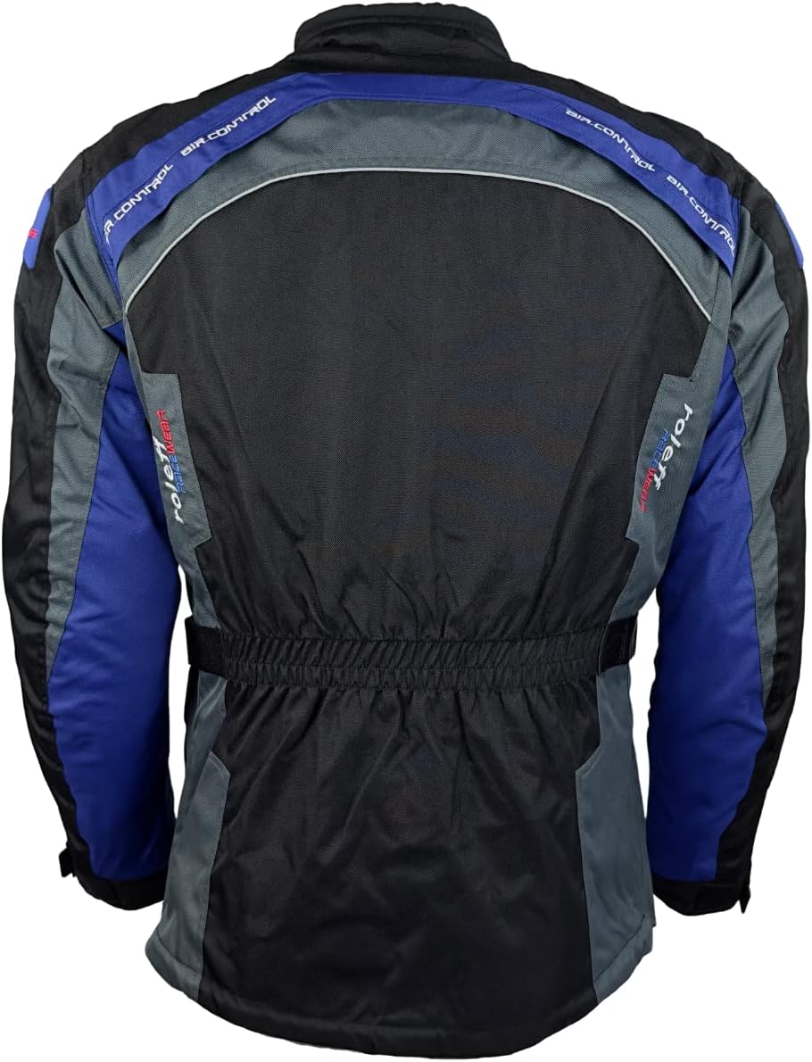 Motorradjacke Herren mit CE Protektoren Regenmembrane Thermofutter Textil Motorrad Jacke