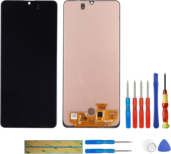 swark AM-OLED Kompatibel mit Samsung Galaxy A31 SM-A315 (Schwarz Ohne Rahmen) LCD Display Touchscree