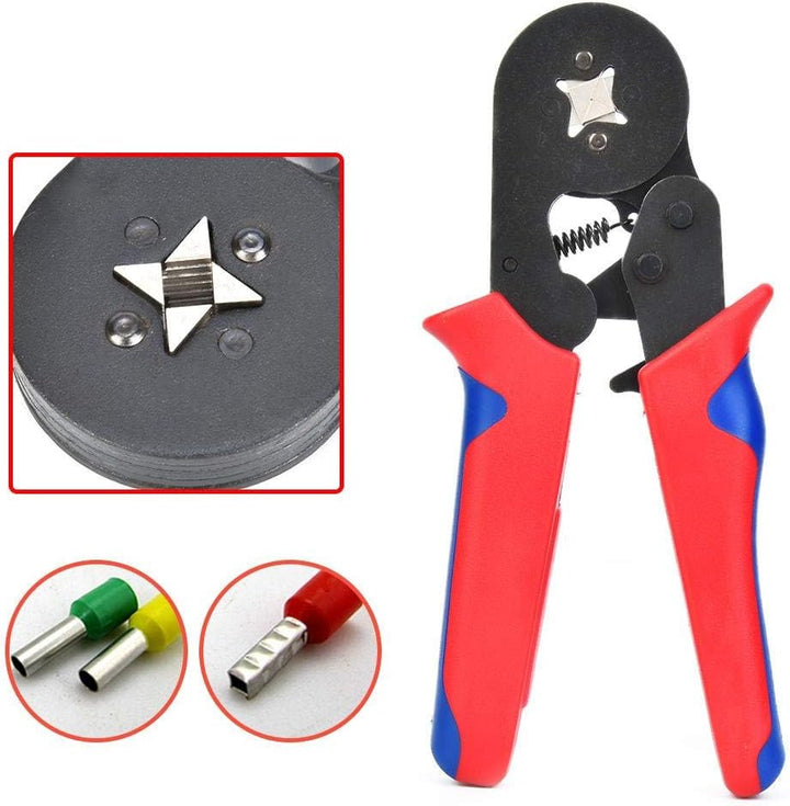 Crimperzange, HSC8 6-4A Selbsteinstellende Ratsche Crimperratschen-Crimpzange 0,25~10 mm² AWG23-10