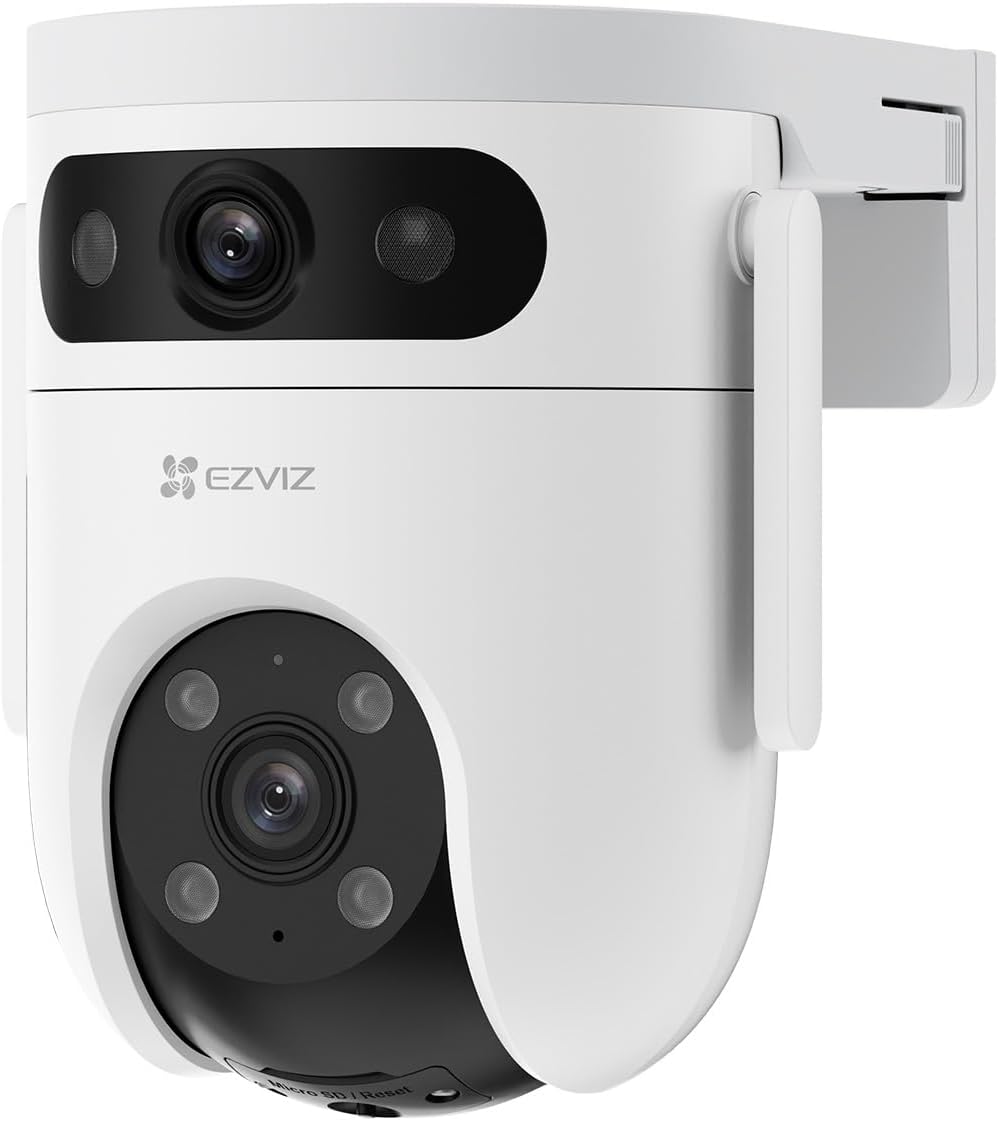 EZVIZ 2K+2K Dual-Lens Überwachungskamera aussen, WLAN PTZ Kamera mit KI Personen-/Fahrzeugerkennung,