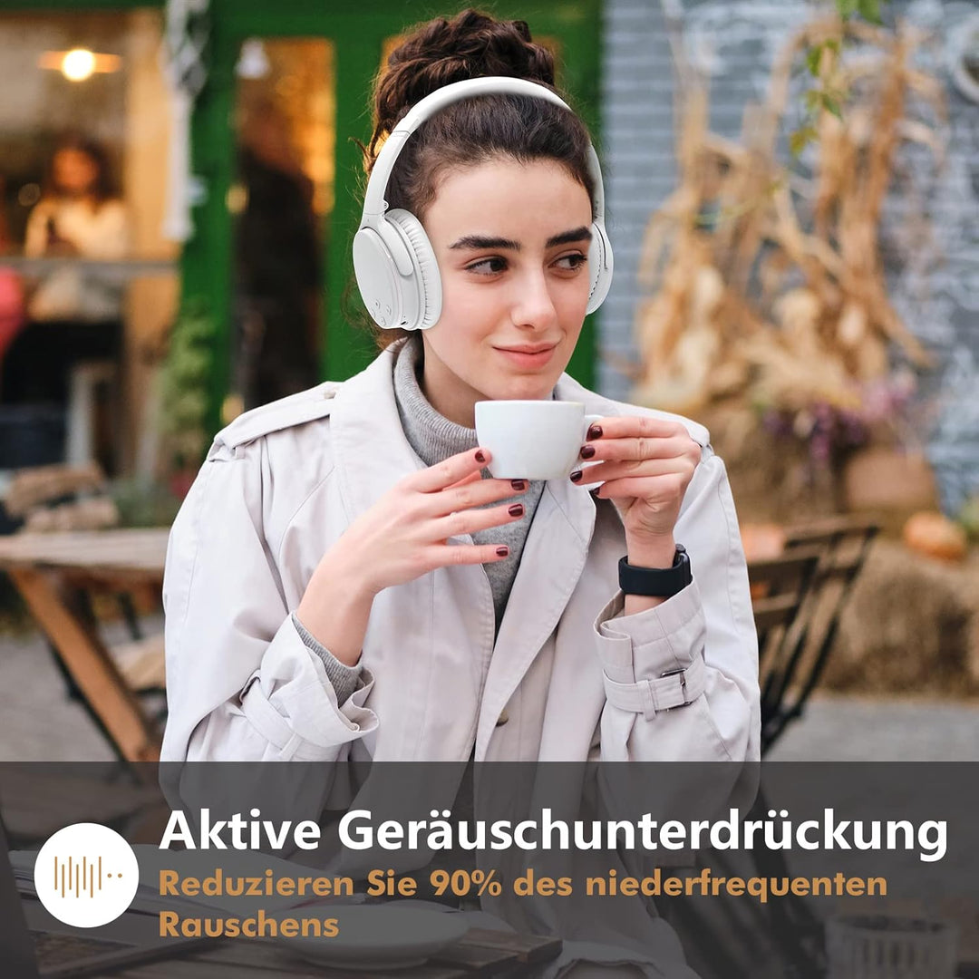 Srhythm NC25 Noise Cancelling Kopfhörer Bluetooth 5.3,Over Ear Headset mit Hi-Fi,Faltbar,Kabellos,50