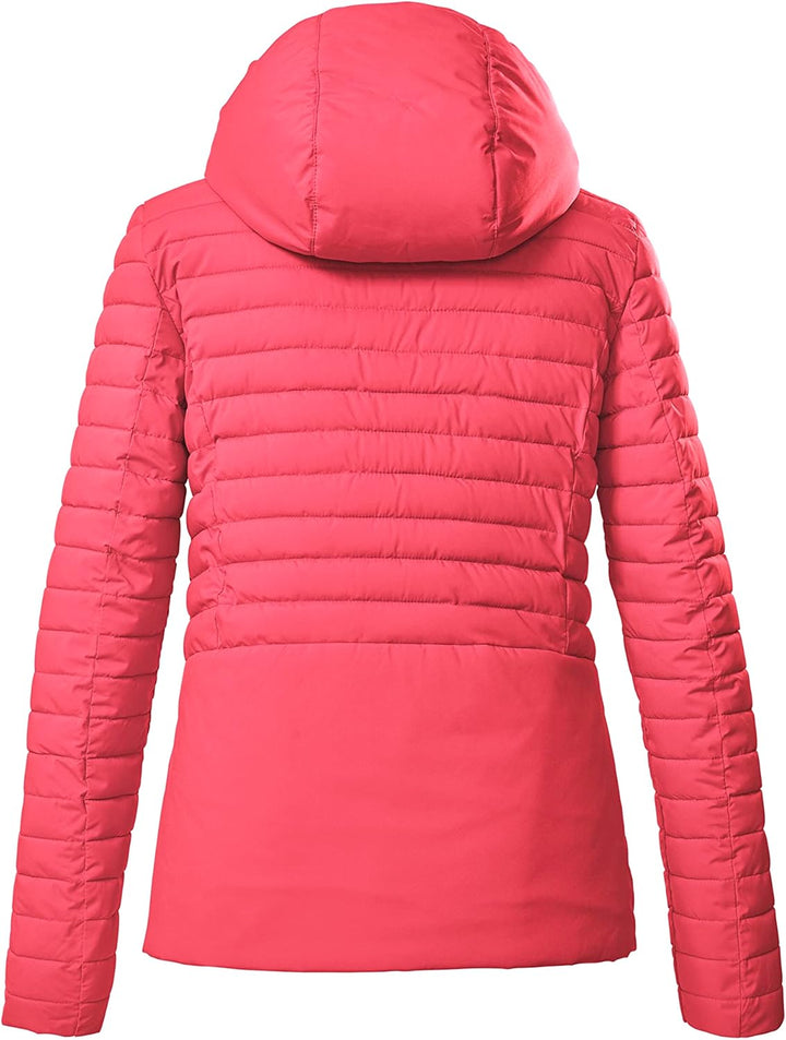 Killtec Damen Kos 117 Wmn Qltd Jckt Steppjacke mit Kapuze/Jacke in Daunenoptik 38 coral pink, 38 cor