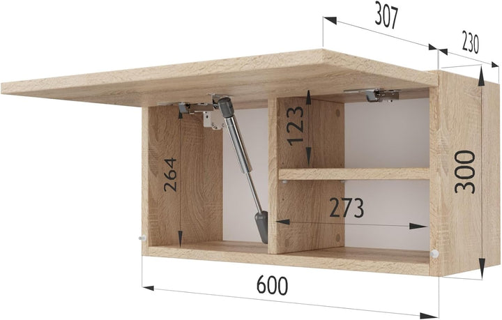 PLATAN ROOM Badschrank 80/120 / 160/200 / 240 breit Badmöbel Badezimmer Klapphängeschrank Schrank Ho