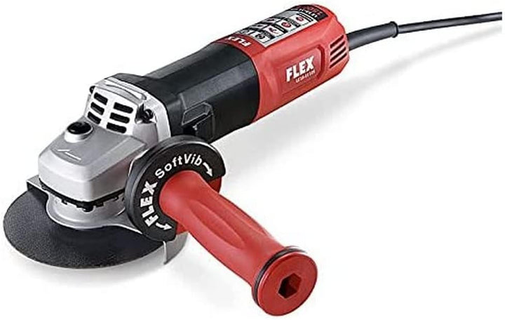 Flex Winkelschleifer (Schleifer 1500W, 125mm) LE 15-11 125 230/CEE - 447.722, Rot Schwarz