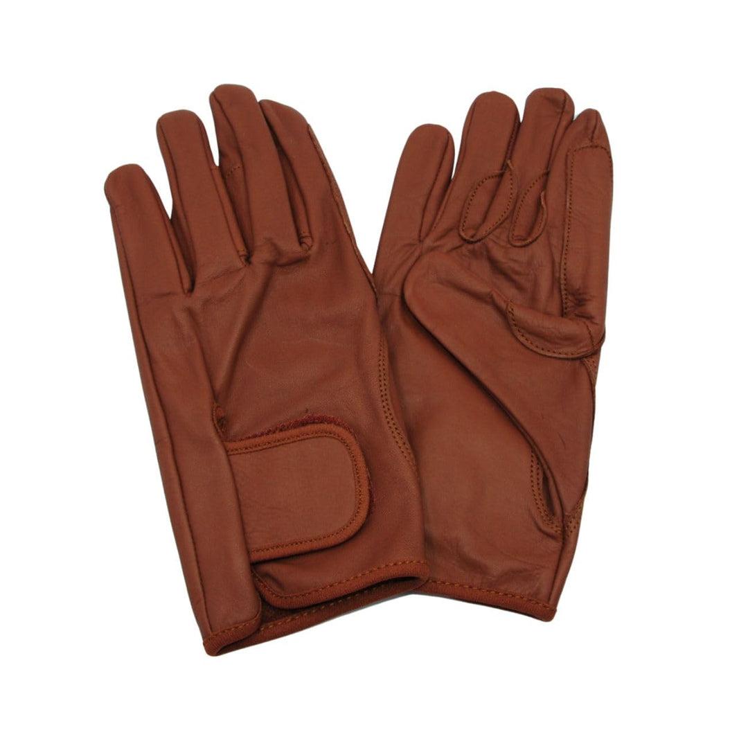 AMKA Leder Fahrhandschuhe Kutschhandschuh mit Verstärkungen für die Fahrleine Fahrsport, S