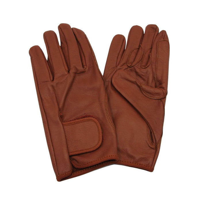 AMKA Leder Fahrhandschuhe Kutschhandschuh mit Verstärkungen für die Fahrleine Fahrsport, S