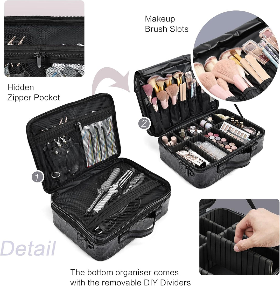 Kosmetiktasche Make up Tasche Gross Make up Koffer Kosmetikkoffer Schminktasche Schminkkoffer Make u