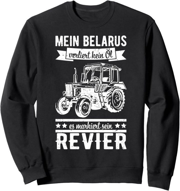 Belarus Bauer Trecker Landwirt Traktor Sweatshirt