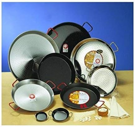 Garcima Paellapfanne für 4 Personen, emailliert, 30 cm 16 personas, 55 cm Schwarz, 16 personas, 55 c