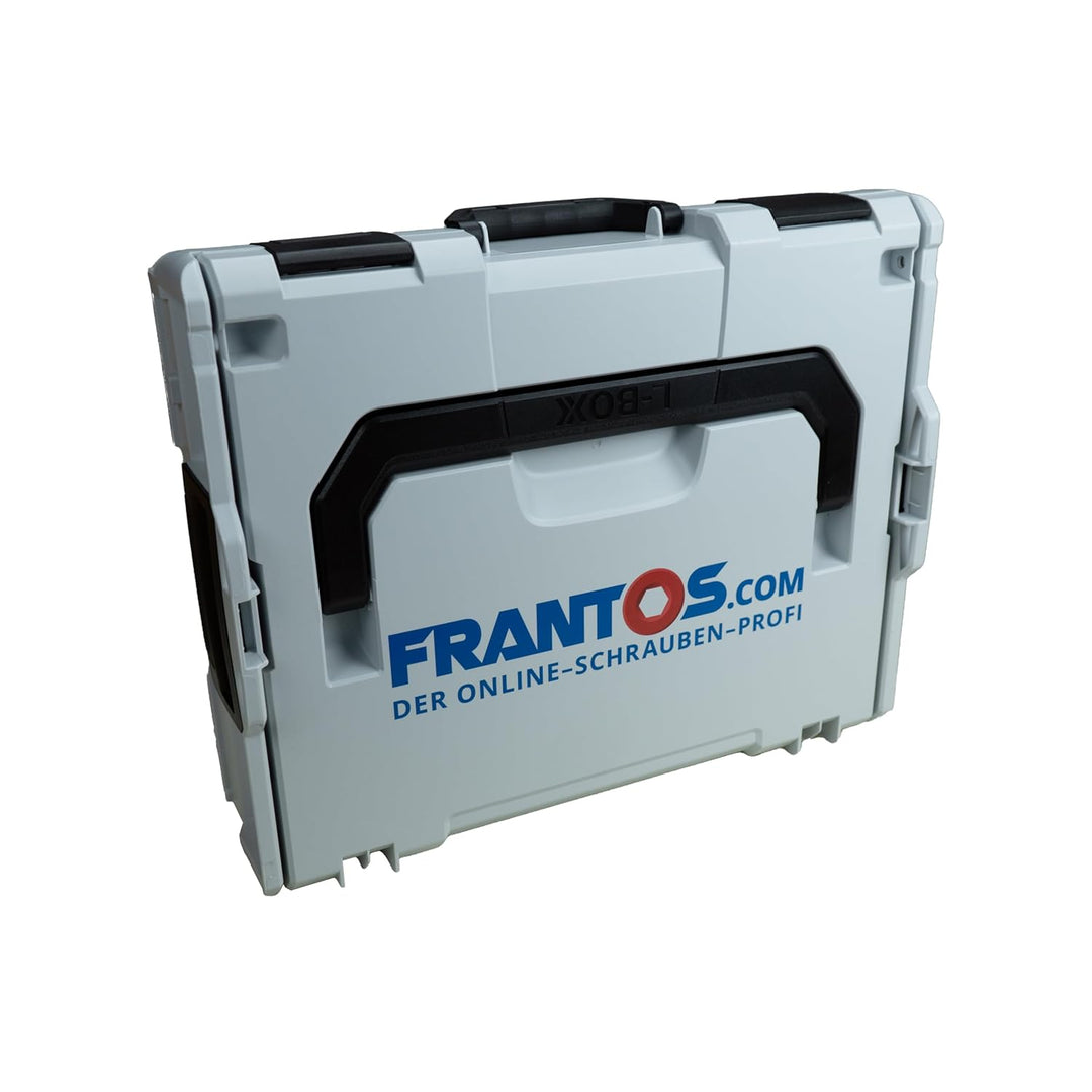 FRANTOS L-BOXX Sortimentskoffer (mit Deckeldichtung und Insetboxenset) für Schrauben, Muttern und Sc