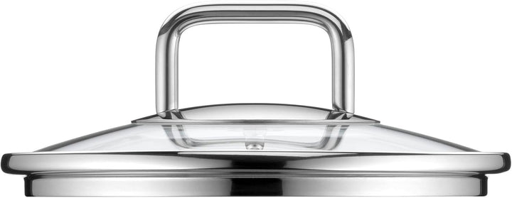 Silit Extra Cook, Bratentopf 16 cm mit Glasdeckel, Innenskalierung, breiter Schüttrand, hochwertiger