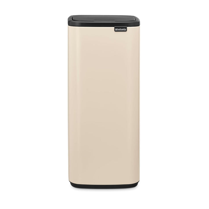 Brabantia Bo Touch Bin Küchenmülleimer 30 L (beige), platzsparender Abfalleimer mit Soft-Touch-Öffnu