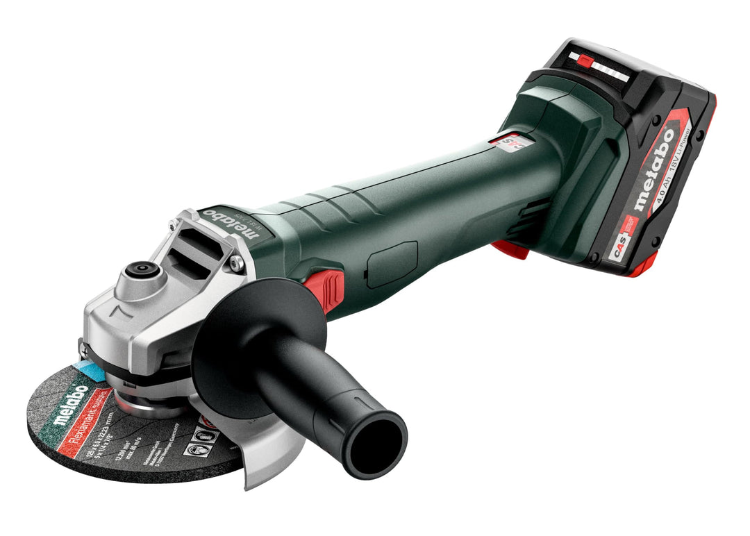 metabo Akku-Winkelschleifer W 18 7-125 - 18 V, 125 mm Scheibe - Überlastschutz, Sanftanlauf, leistun