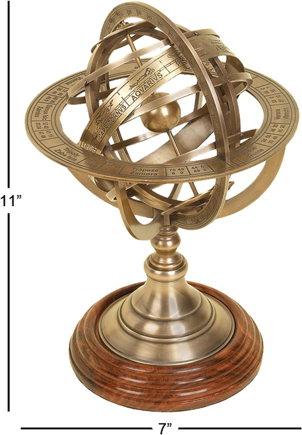 Deco 79 Messing Globe Armillary Einzigartige Tisch Decor