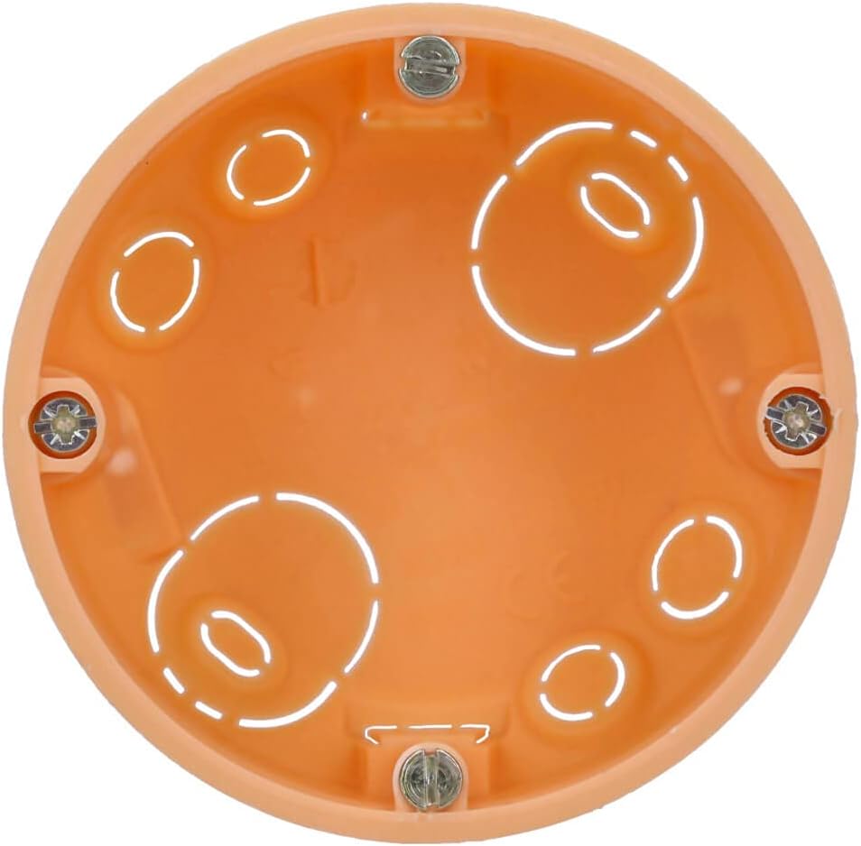 Voxura Hohlwanddose Gerätedose Schalterdose Abzweigdose Orange Unterputz UP HW Ø 68mm 47mm Tiefe fla