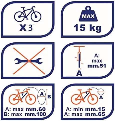 VDP 3X Fahrradträger/Dachfahrradträger/Fahrradhalter SAGITTAR abschliessbar
