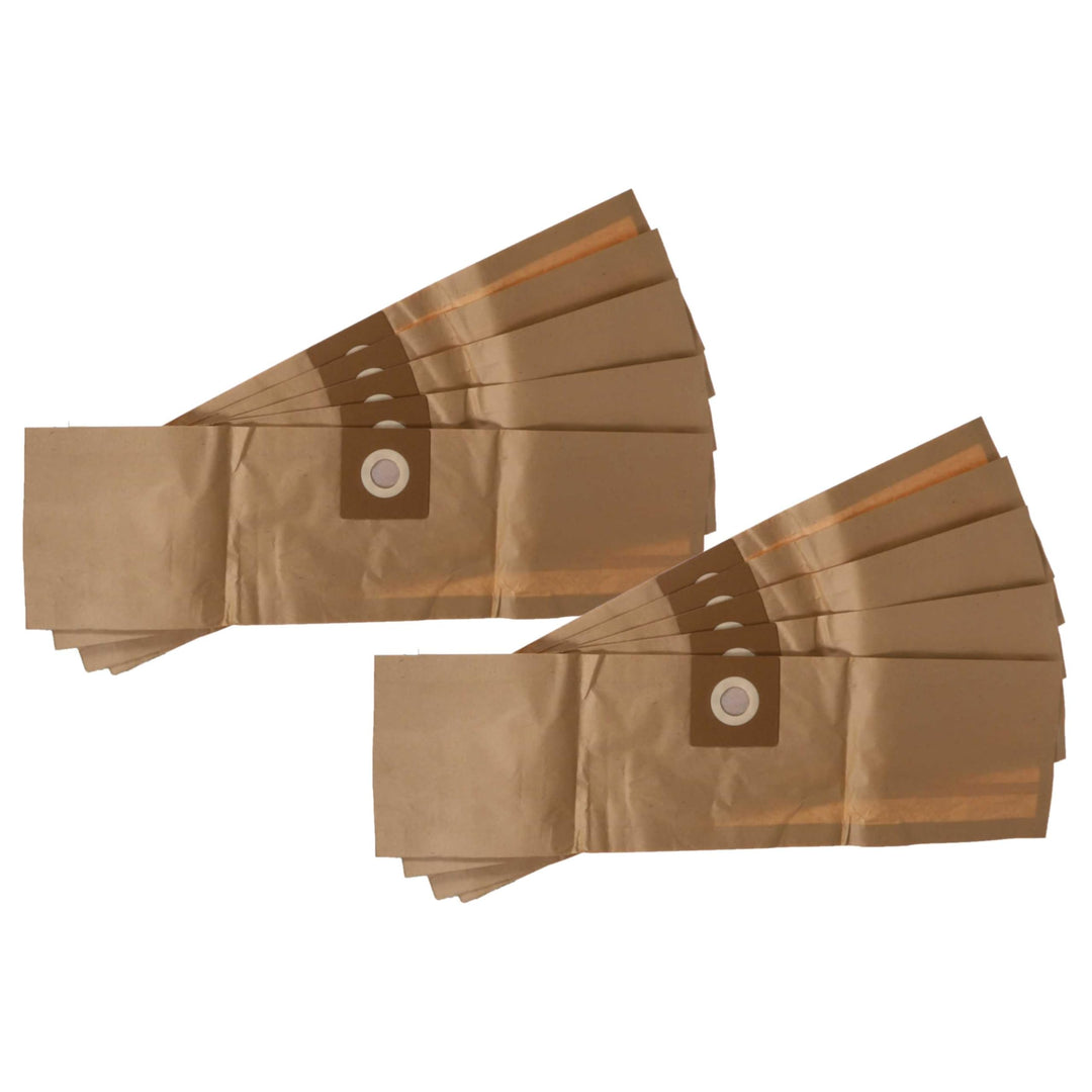 vhbw 10x Staubsaugerbeutel Ersatz für Kärcher 6.906-104.0 für Staubsauger - Papier Braun
