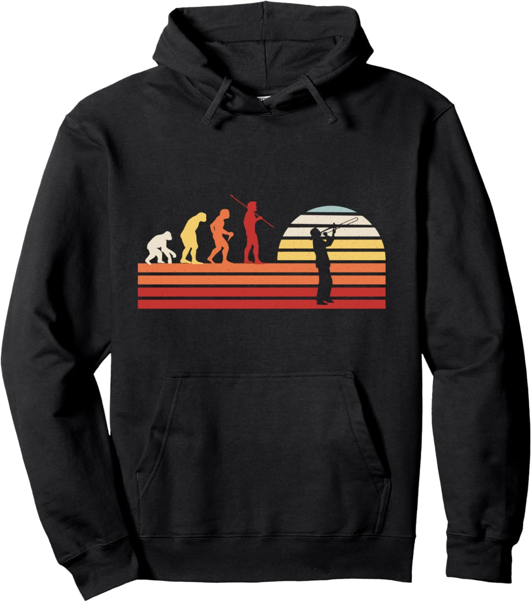 Retro Posaune Blaskapelle Orchester - Vintage Posaune Pullover Hoodie