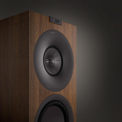 KEF Q7 Meta passiver HiFi-Standlautsprecher, Nussbaum | Musik | TV & Heimkino | Gaming | 3-Wege-Bass