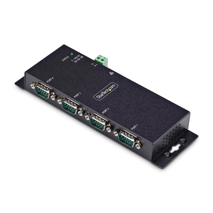 StarTech.com 4-Port Seriell auf Ethernet Adapter, Serial TCP IP Server, Wand/DIN Montage, RS232 Ethe