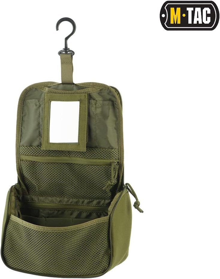 M-Tac Kulturbeutel für Herren Reise-Dopp Kit für Badezimmer Rasierzubehör Wasserdichtes Design, Oliv