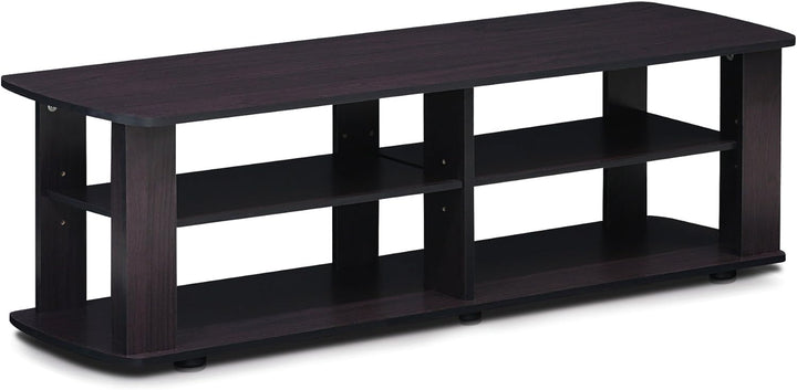 Furinno Nelly Entertainment Center TV-Ständer, Dunkle Walnuss, 110 (B) x 34 (H) x 33.3 (T) cm, Dunkl