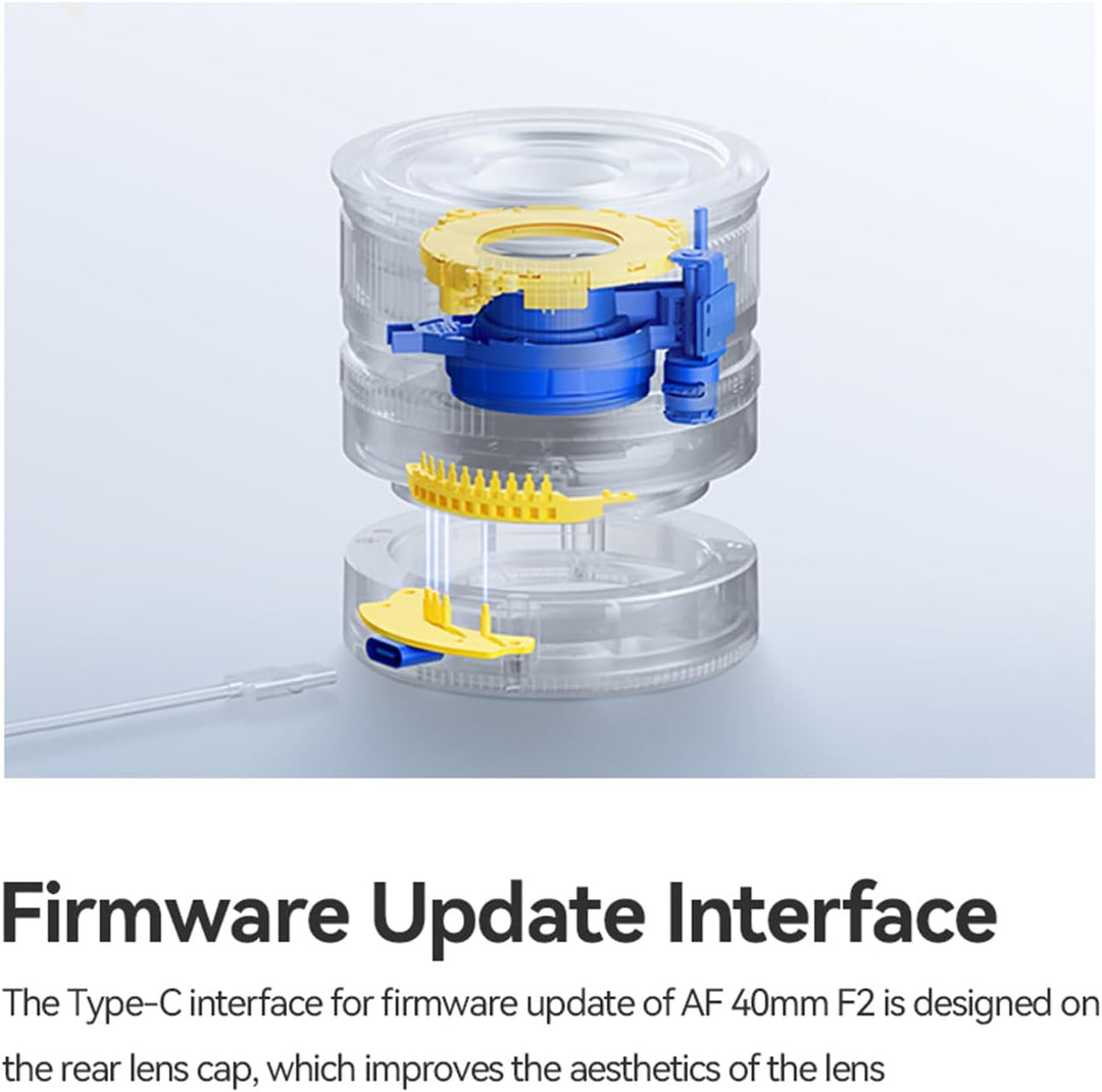 TTARTISAN AF 40 mm f/2 für E-Mount, Vollformat 40 mm f2 Prime Objektive für FE-Mount (E, Schwarz) Sc