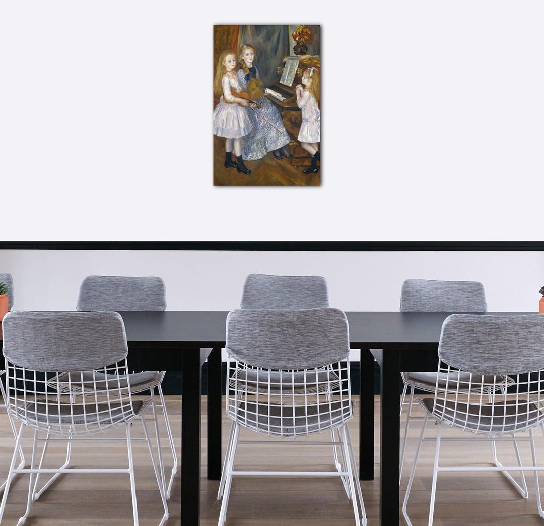 Printed Paintings Leinwand (60x80cm): Auguste Renoir - Die Töchter von Catulle Mendès, Huguette ( 60