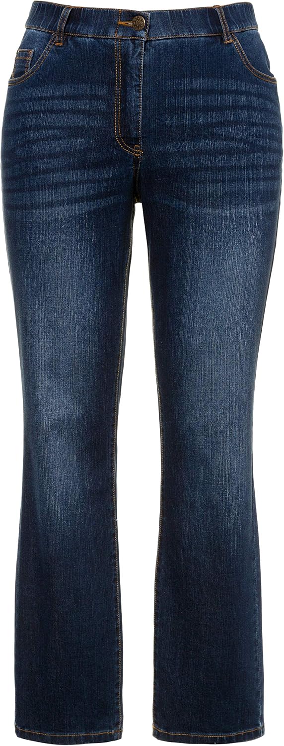 Ulla Popken Damen Slips, 5er-Pack Taillenslip Blue Denim 32W / 34L, Blue Denim 32W / 34L