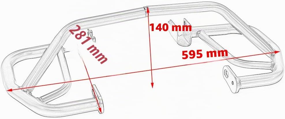 Schwarze Highway Bars für CMX500 Rebel 17-23, Motorrad Stahl Motorschutz Stossstange Sturzbügel Rahm