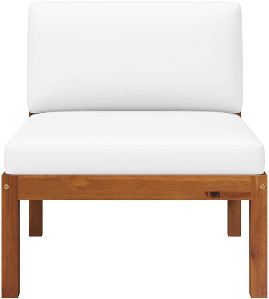 vidaXL Akazienholz Massiv Gartenmöbel 2-TLG. mit Auflagen Sofa Lounge Sitzgruppe Tisch Gartensofa Mi