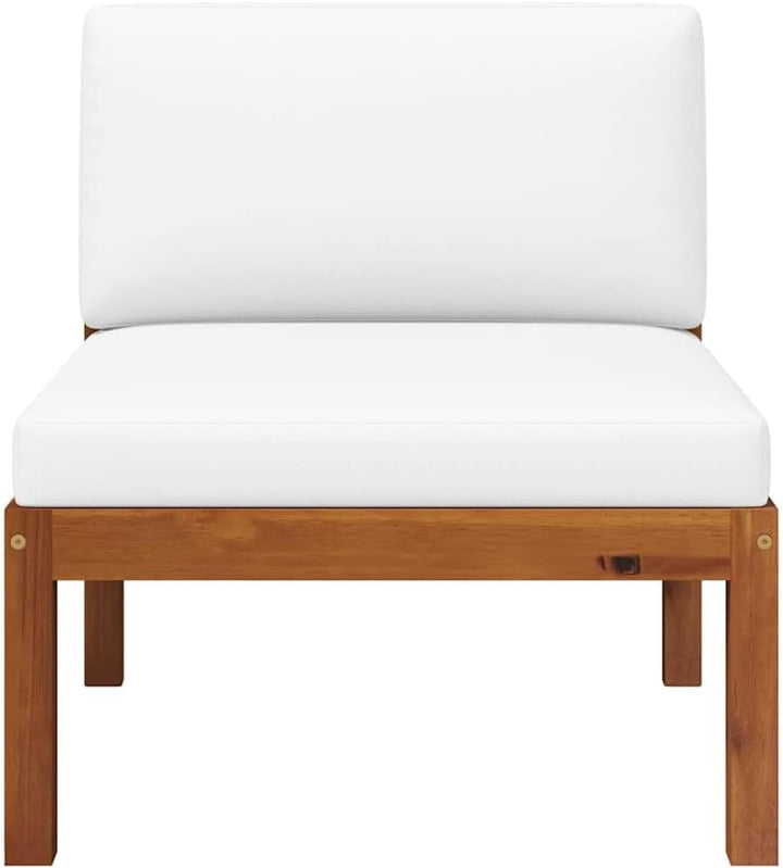 vidaXL Akazienholz Massiv Gartenmöbel 2-TLG. mit Auflagen Sofa Lounge Sitzgruppe Tisch Gartensofa Mi