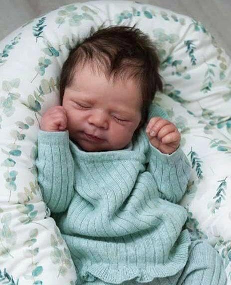 Zero pam Reborn Puppen Lebensecht-45CM Reborn Baby Mädchen, Lebensechte Babypuppen, Echte Babypuppe