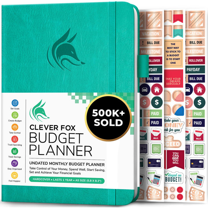 Clever Fox Budget Planer - Ausgaben Tracker Botizbuch. Monatliches Budgetierungsjournal, Finanzplane