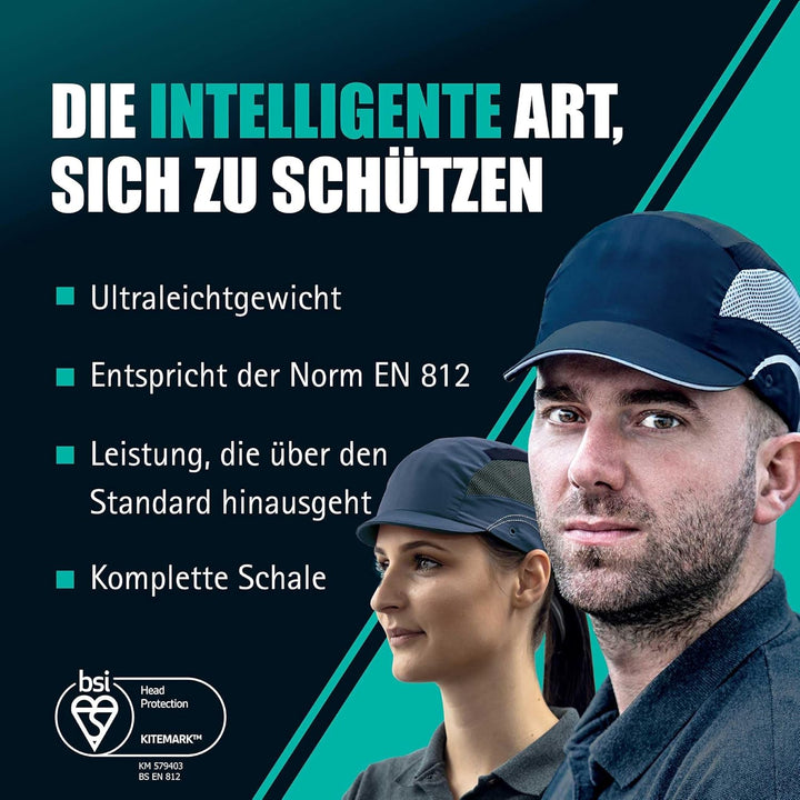 JSP HardCap Aerolite 5cm kurzer Schirm - Marineblau (AAF000-002-100)