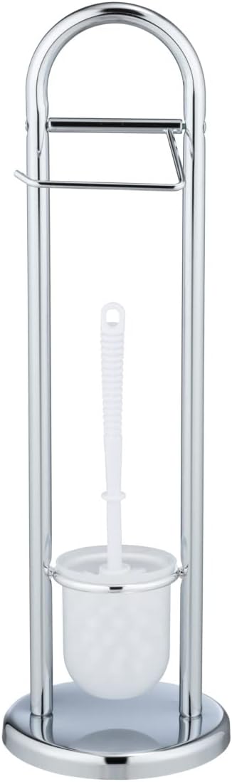 WENKO Stand WC-Garnitur Mod. Siena, Ständer für Toilettenpapier & Toilettenbürste, WC-Papierhalter,