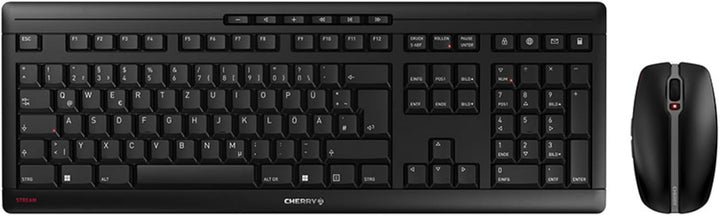 CHERRY STREAM DESKTOP RECHARGE, Kabelloses Tastatur-Maus-Set, Deutsches Layout (QWERTZ), 2,4 GHz Fun