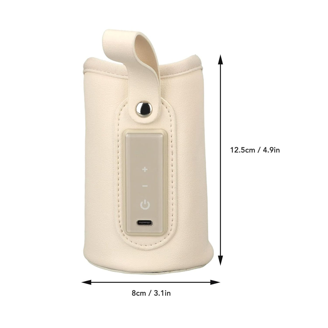 Flaschenwärmer, Einstellbare Temperatur, LCD-Display, Tragbarer USB-Milchflaschen-Wärmespeicher für