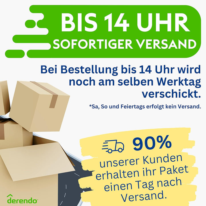 derendo Fassadenfarbe beige 5l mit EXTRA hohem Wetterschutz, matte silikonharzverstärkte Fassaden Fa