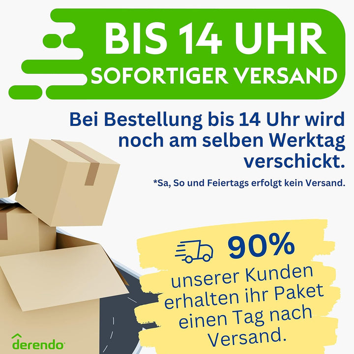 derendo Fassadenfarbe grau 10l mit EXTRA hohem Wetterschutz, matte silikonharzverstärkte Fassaden Fa