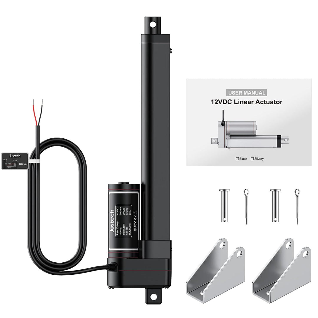 Justech 3000N 200mm Hub max Linearantrieb Linearmotor Verstellantrieb Toröffner Linear Actuator Moto