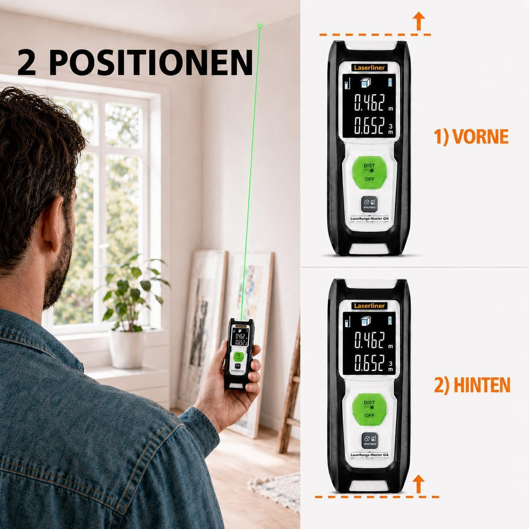 Laserliner Laser Entfernungsmesser Laser Range Master Gi4 (nachhaltig), Laser Range Master Gi4 (nach