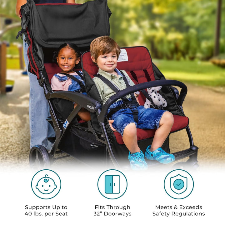 Gaggle By Foundations Odyssey 4-Sitzer-Vierlingskinderwagen, 4-Sitzer-Kinderwagen für die Kindertage