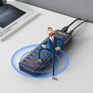 Powered USB hub schwarz 2, schwarz 2