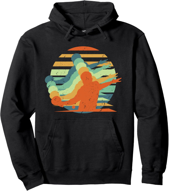 Tischtennis, Ping-Pong, Herren, Damen, Kinder, Retro, Vintage Pullover Hoodie