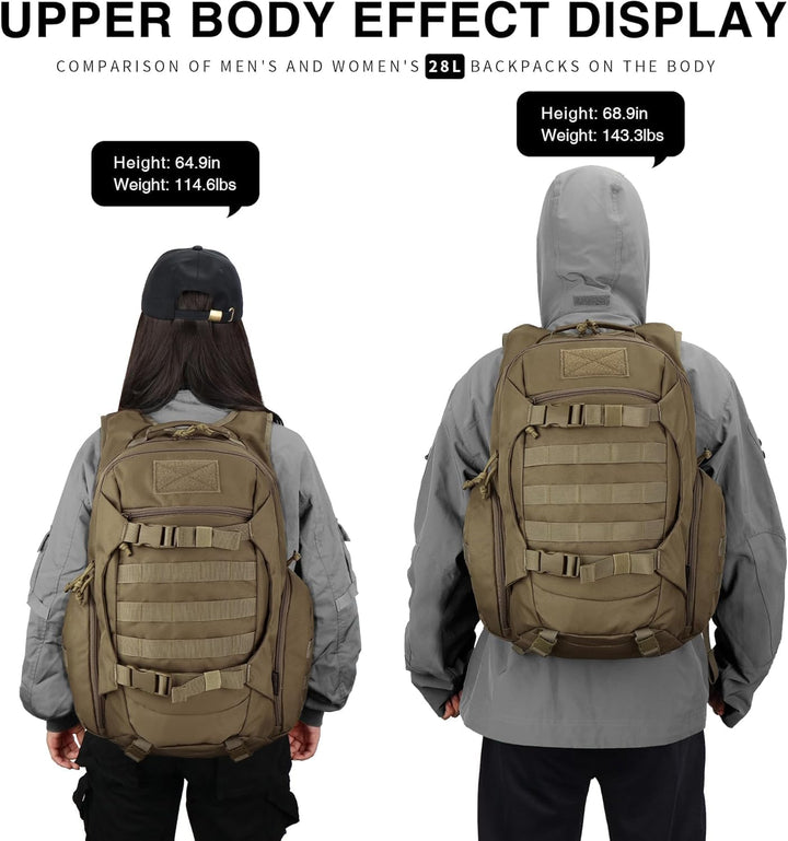 Mardingtop 18L/28L Rucksack Taktischer Trekkingrucksacke Rucksäck Outdoor Wanderrucksäcke für Campin