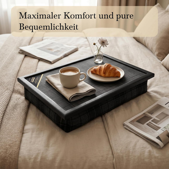Andrews Living Kariertes Knietablett: Allover-Schottenkaro (Grey Highlander) Grey Highlander 1 Stück