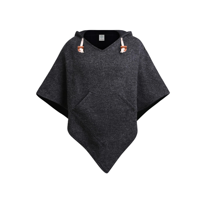 virblatt - Poncho Herren Wolle & Poncho Damen | Wolle &Polarfleece Herren Poncho Winter Fleece warm